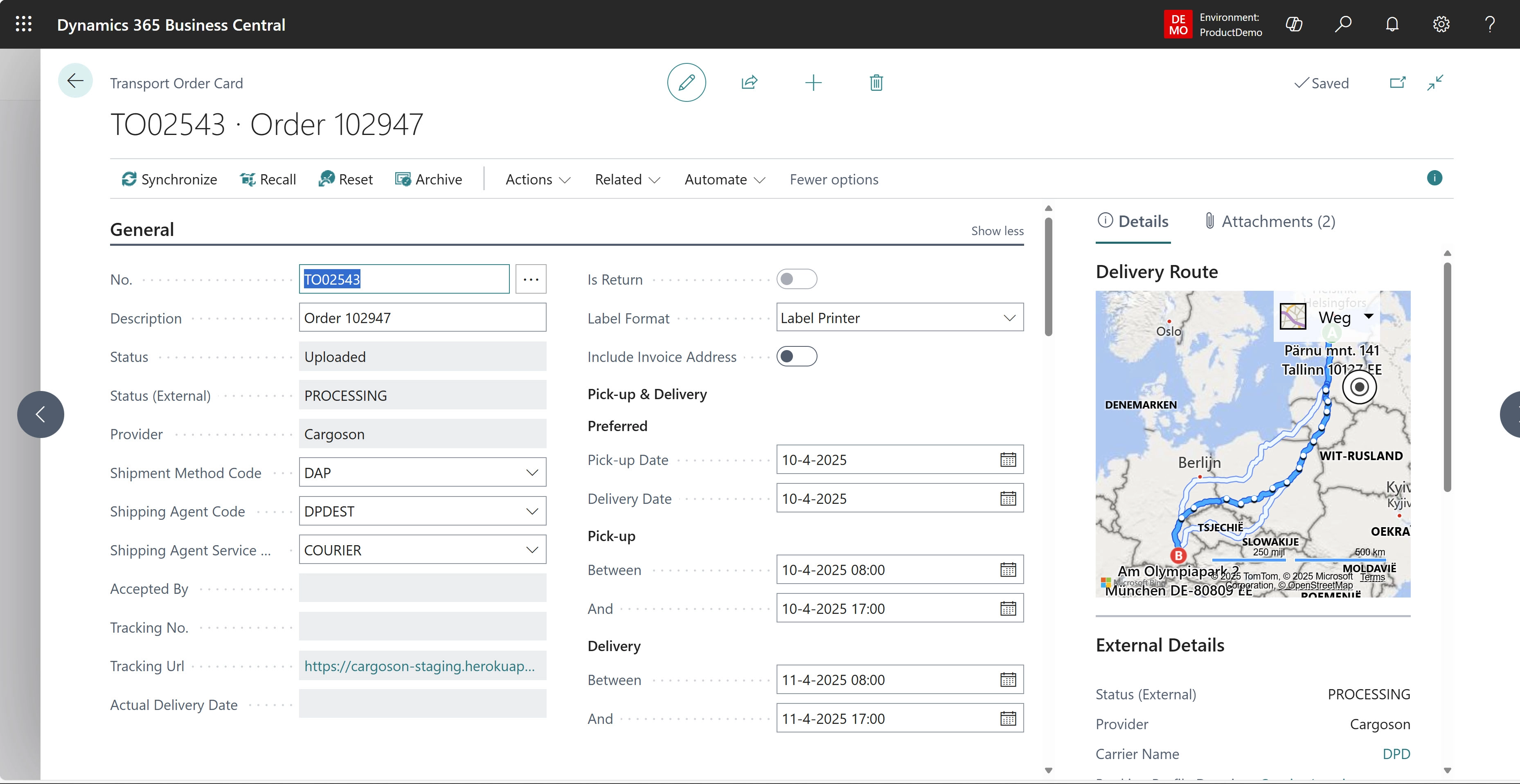 3 Transport Order In Shipit 365