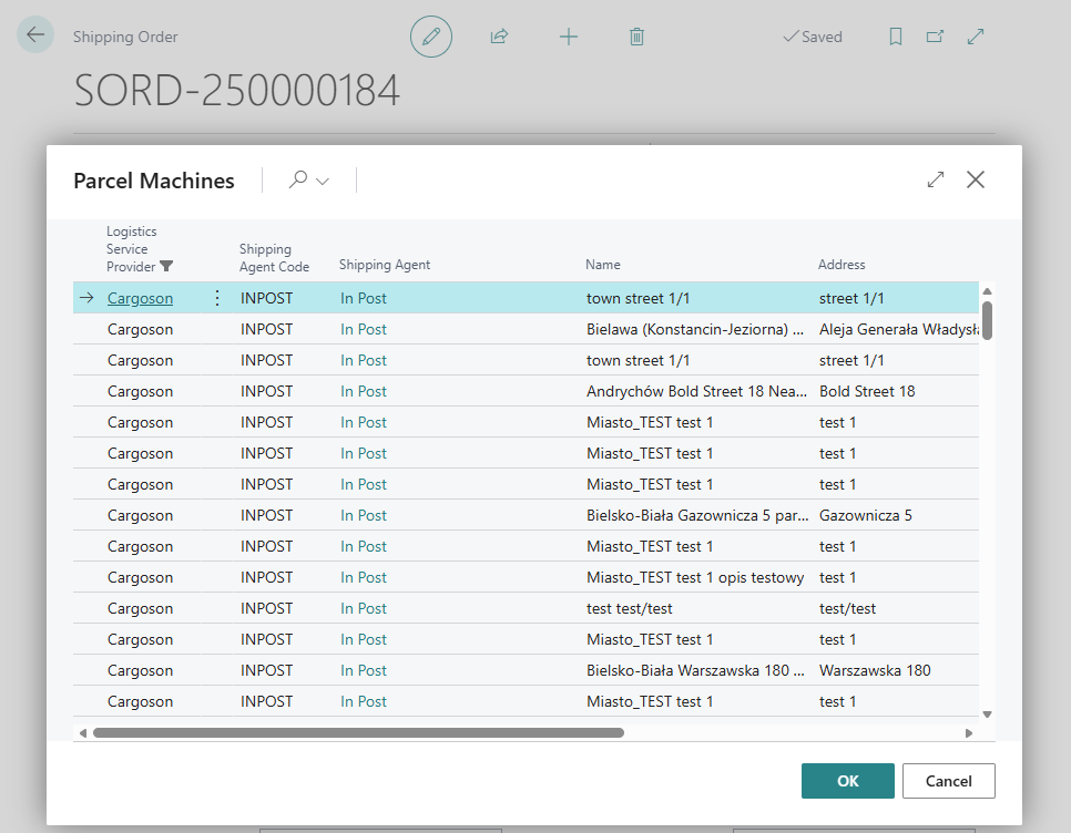 Valkonix Ship - Cargoson paketni automati