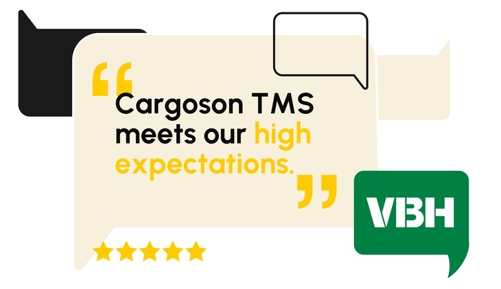 Софтуерът за управление на транспорта на Cargoson отговаря на високите ни очаквания