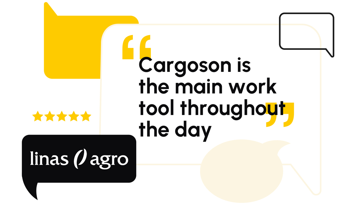 "For logistics managers, Cargoson is the main work tool throughout the day, but in fact all colleagues can access the solution."