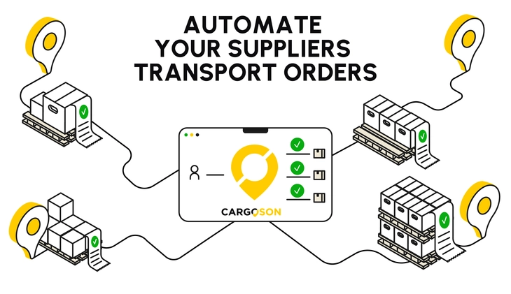 Pedidos de transporte automatizados de fornecedores pelos seus critérios.